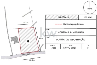 Terreno para Venda em São Bartolomeu de Messines