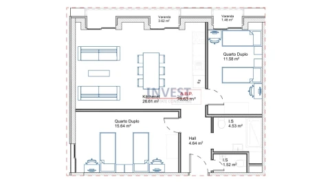 Apartamento T2 para Venda em Paranhos