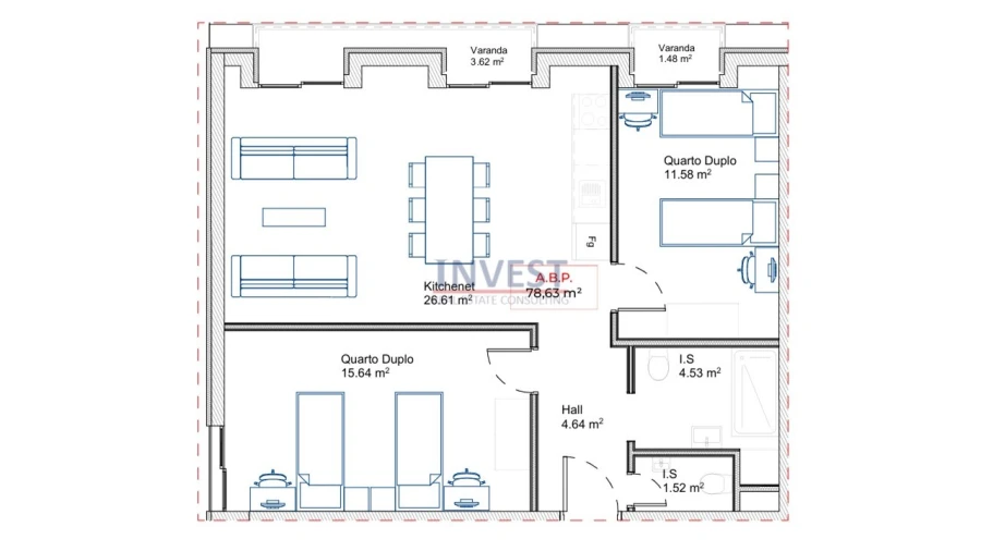 Apartamento T2 para Venda em Paranhos Foto 9