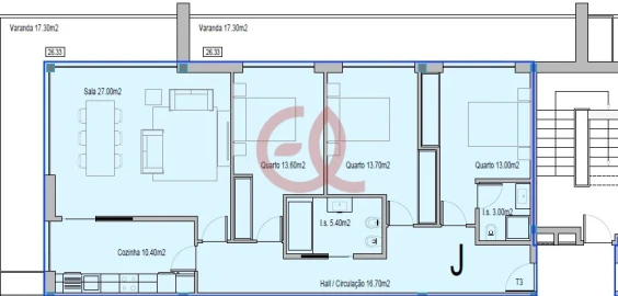 Apartamento T3 para Venda em Santa Maria Maior e Monserrate e Meadela