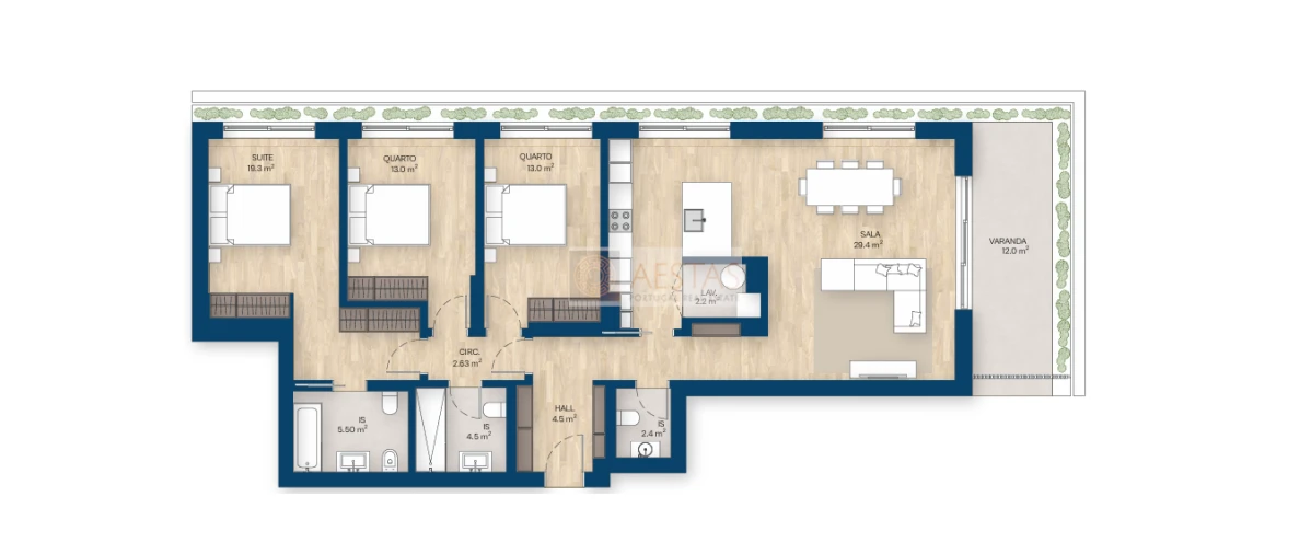 Apartamento T3 para Venda em Canidelo Foto 42