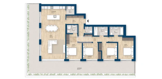 Apartamento T4 para Venda em Canidelo