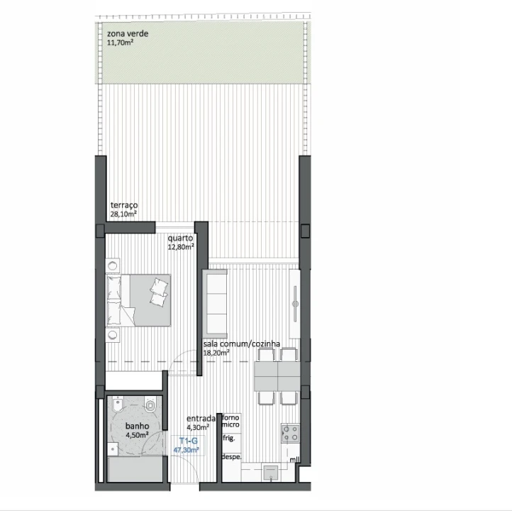 Apartamento T1 para Venda em São Mamede de Infesta e Senhora da Hora Foto 1