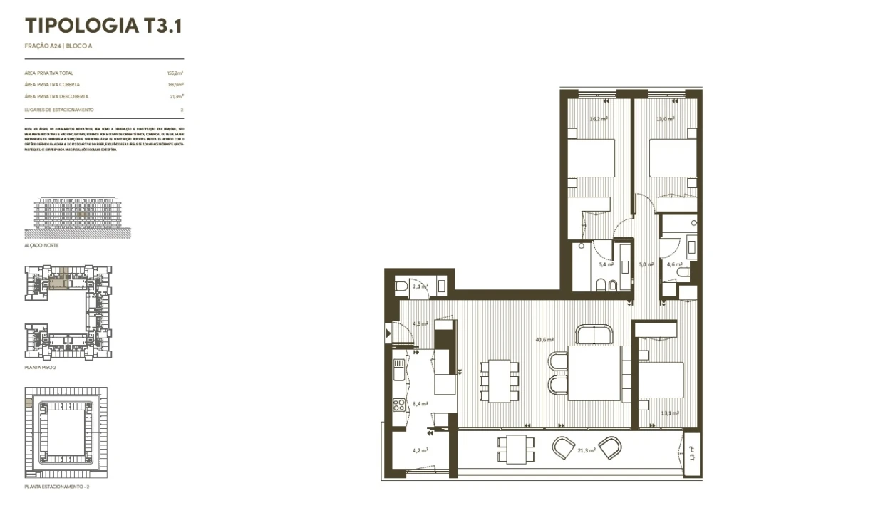 Apartamento T3 para Venda em Aguas Santas Foto 46