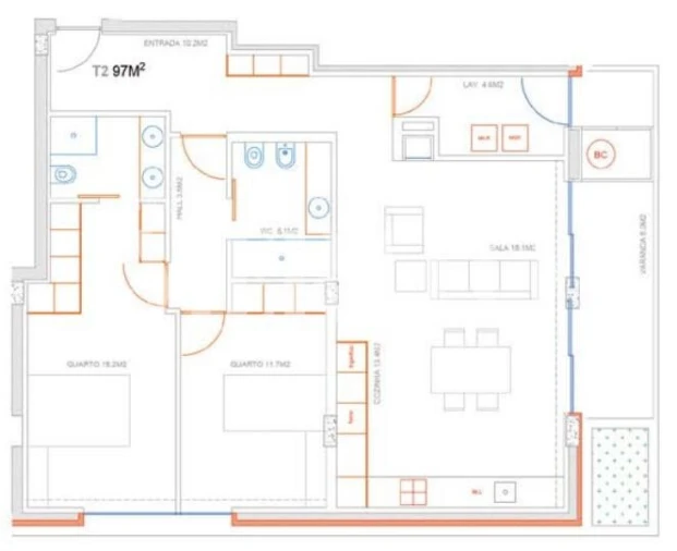 Apartamento T4 para Venda em Costa Foto 22