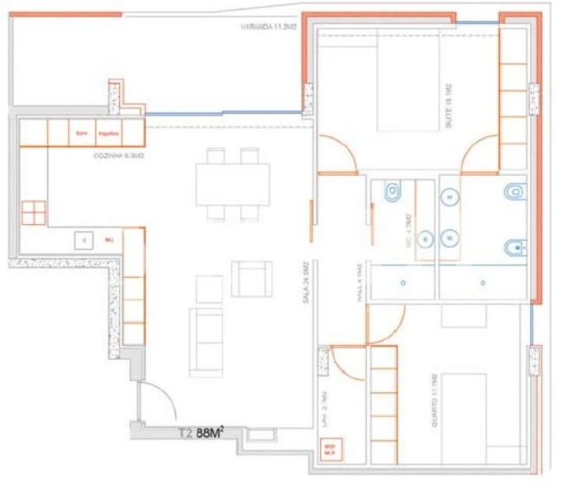 Apartamento T4 para Venda em Costa Foto 20