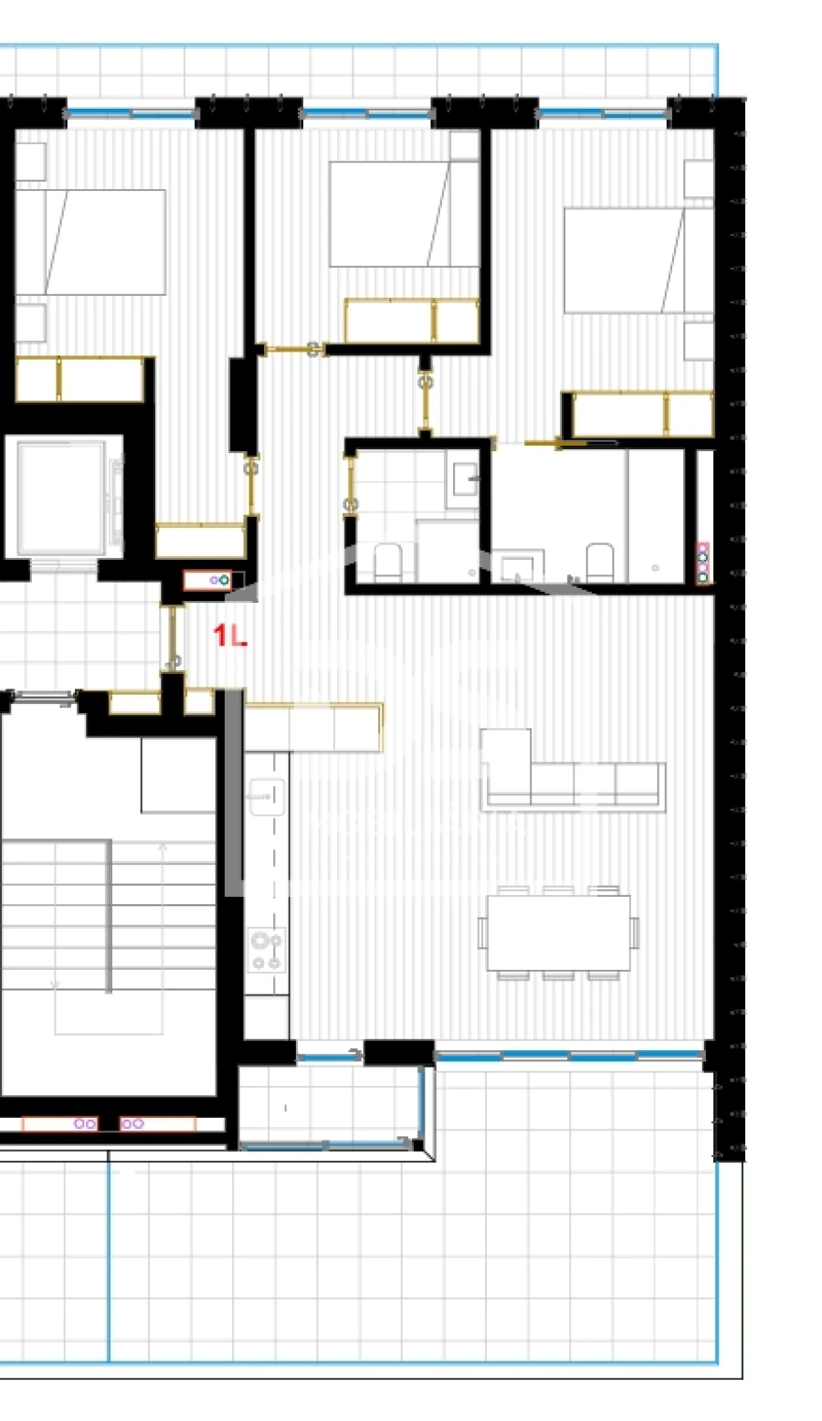 Apartamento T3 para Venda em Glória e Vera Cruz Planta 1