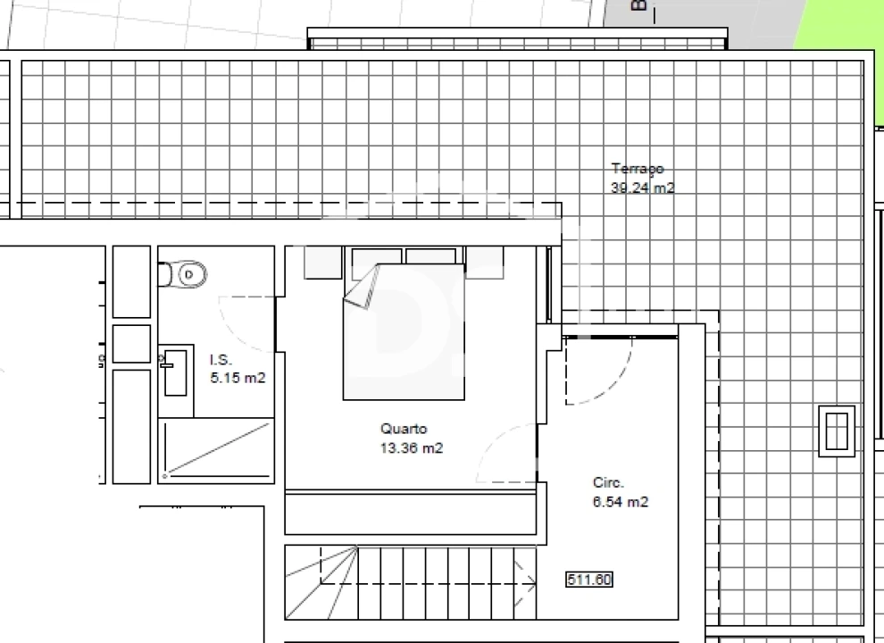 Apartamento T1 para Venda em Ranhados Planta 2