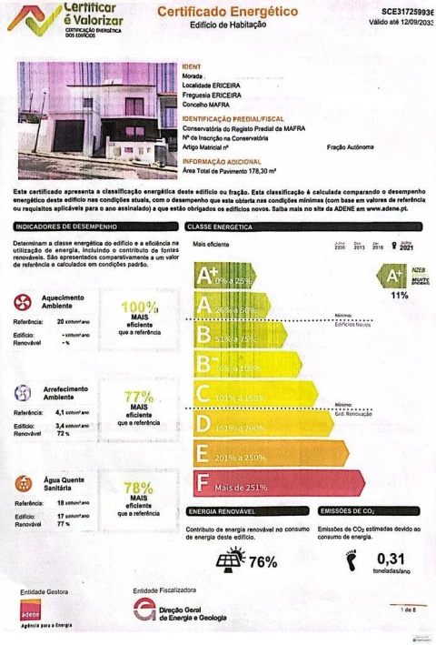 Moradia T4 para Venda em Ericeira