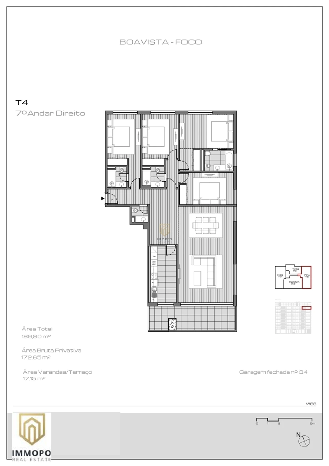 Apartamento T4 para Venda em Lordelo do Ouro e Massarelos Foto 10