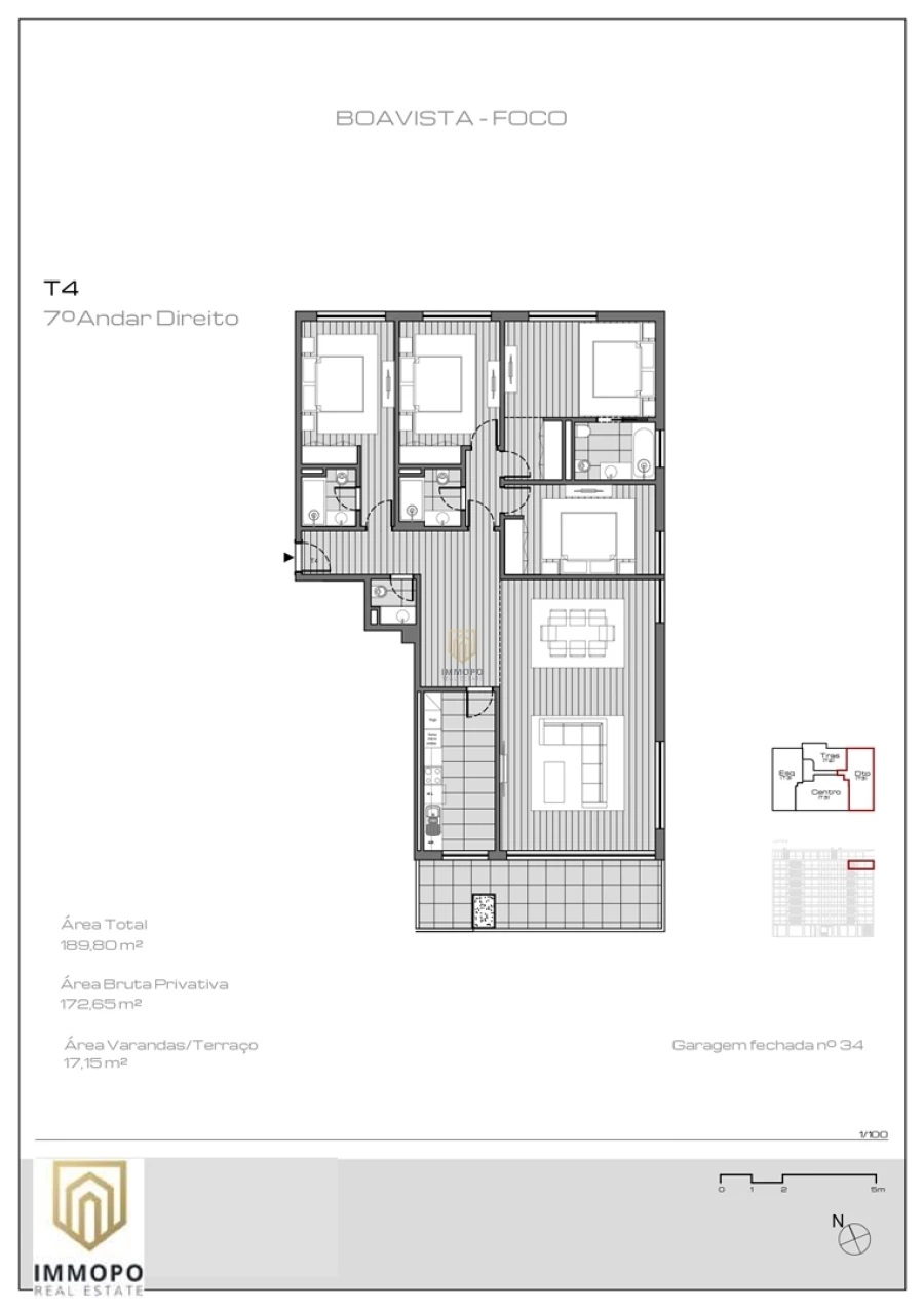 Apartamento T4 para Venda em Lordelo do Ouro e Massarelos Foto 10