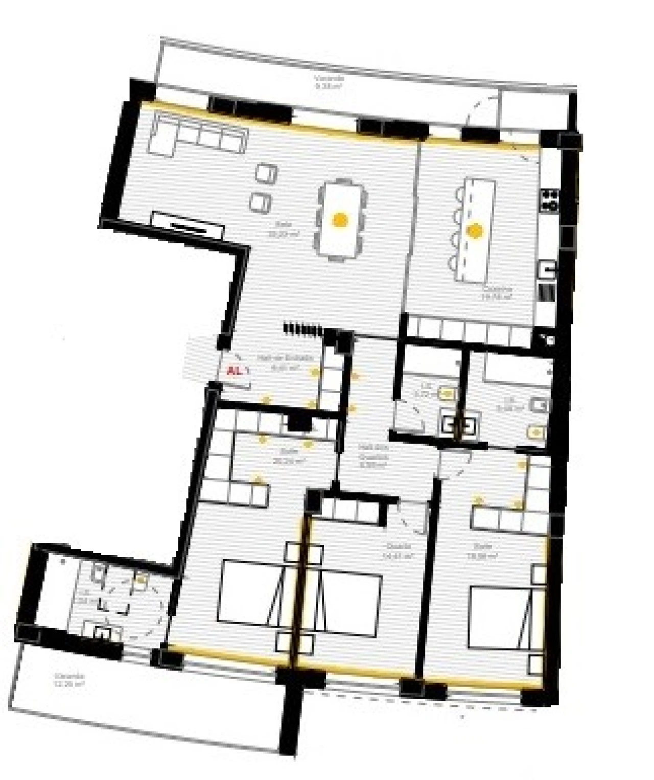 Apartamento T3 para Venda em Esgueira Planta 2