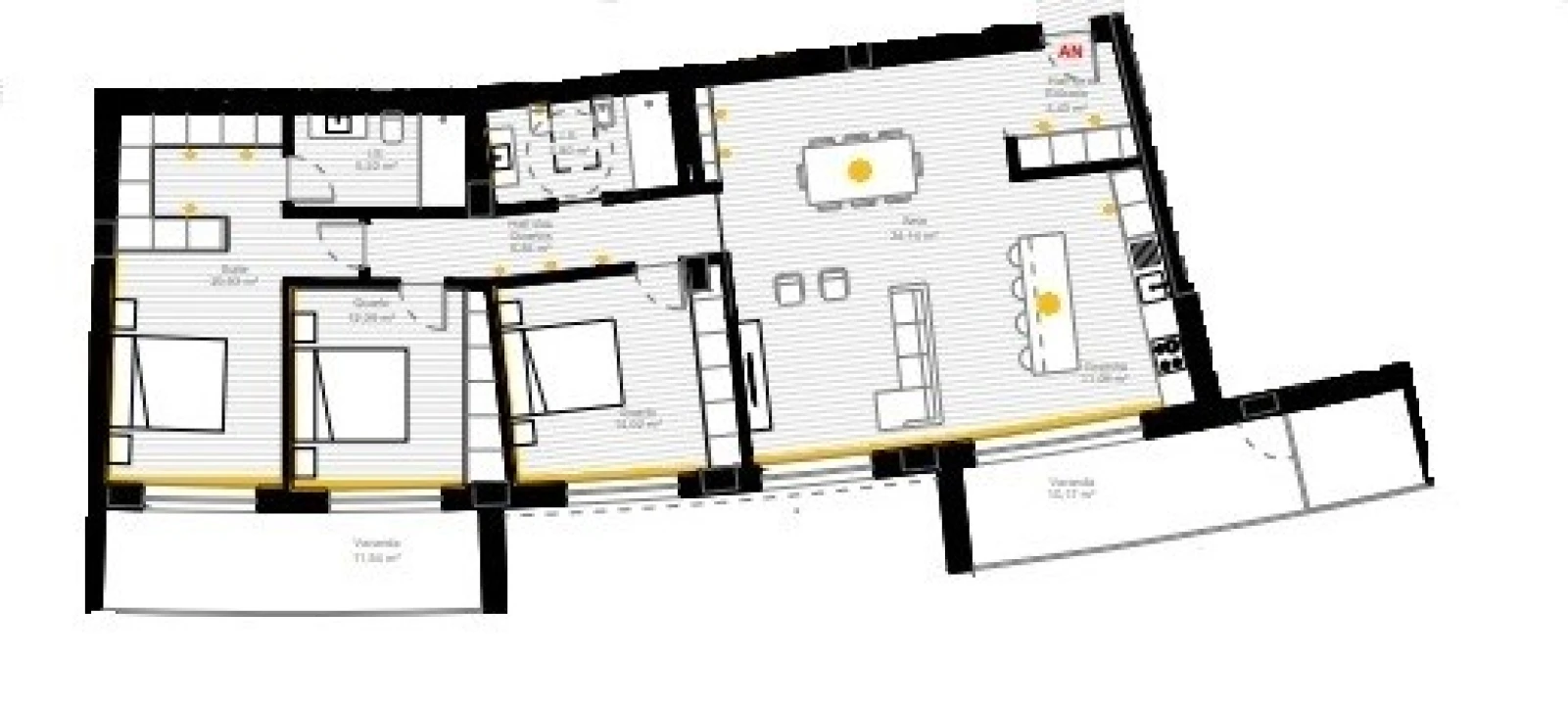 Apartamento T3 para Venda em Esgueira Planta 3