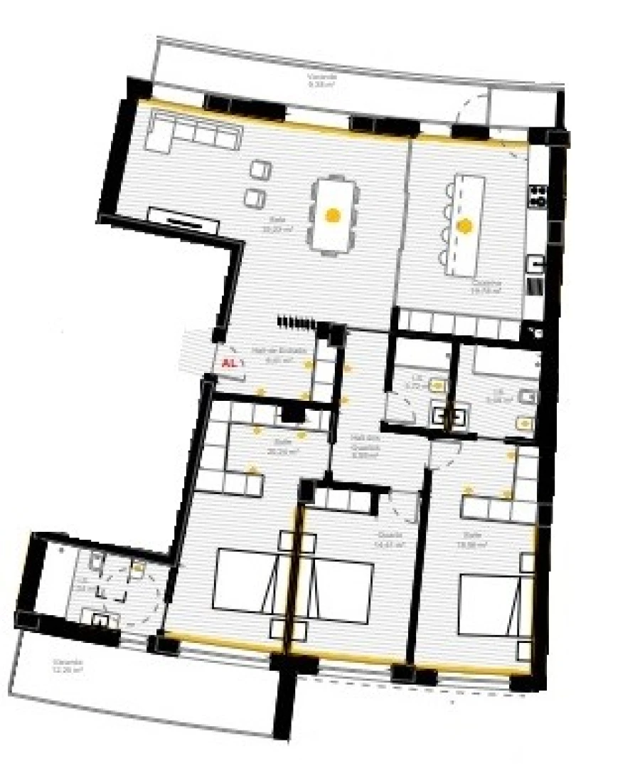 Apartamento T3 para Venda em Esgueira Planta 2