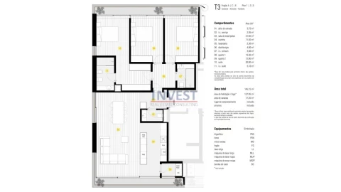 Apartamento T3 para Venda em Canidelo