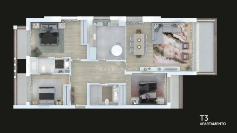 Apartamento T3 para Venda em Albufeira e Olhos de Água