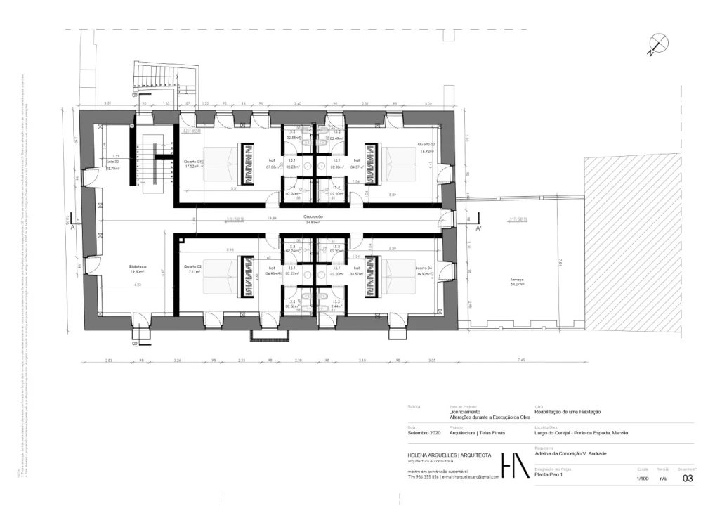 Moradia T12 para Venda em São Salvador da Aramenha Planta 2