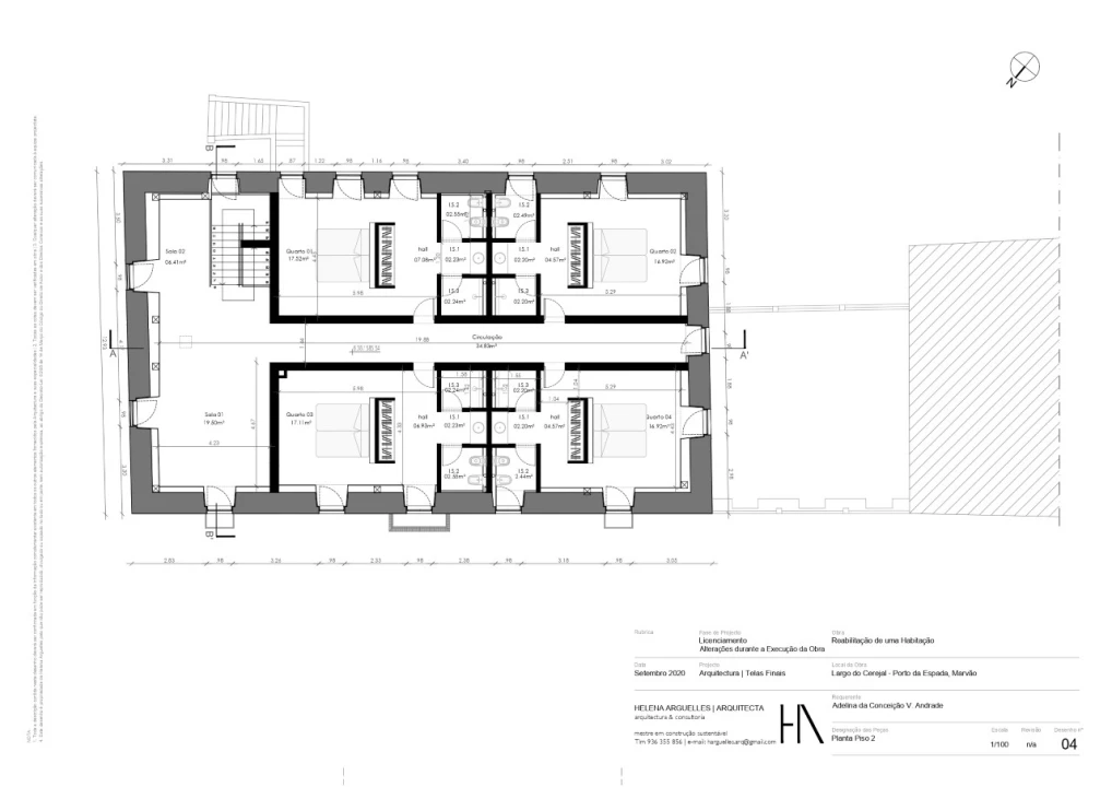 Moradia T12 para Venda em São Salvador da Aramenha Planta 3