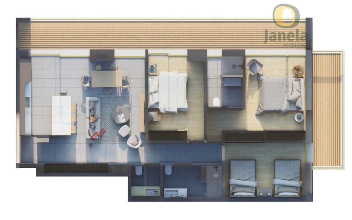 Apartamento T3 para Venda em Montenegro Foto 8