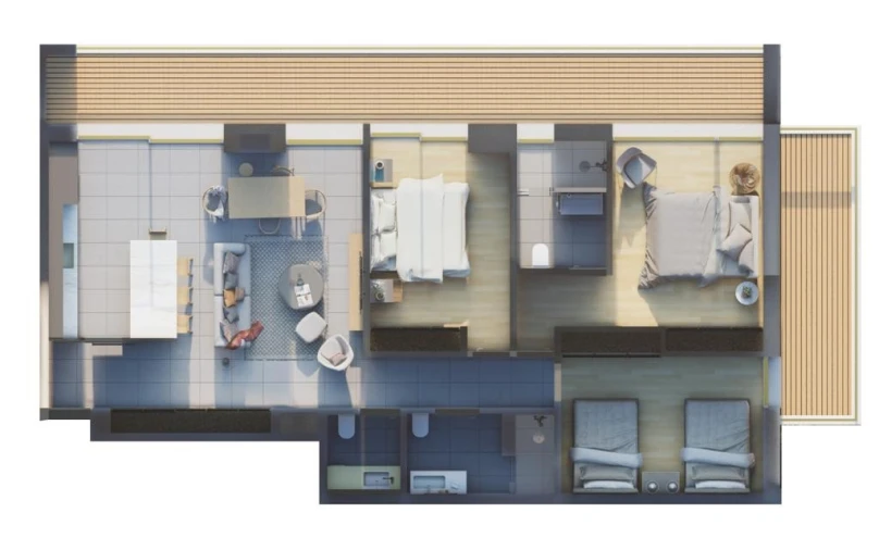 Apartamento T3 para Venda em Montenegro Planta 1