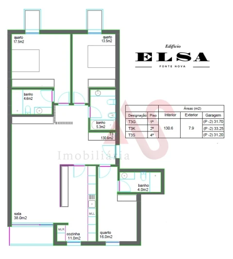 Apartamento T3 para Venda em Glória e Vera Cruz