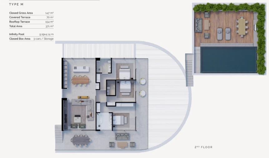 Apartamento T3 para Venda em Almancil Planta 1