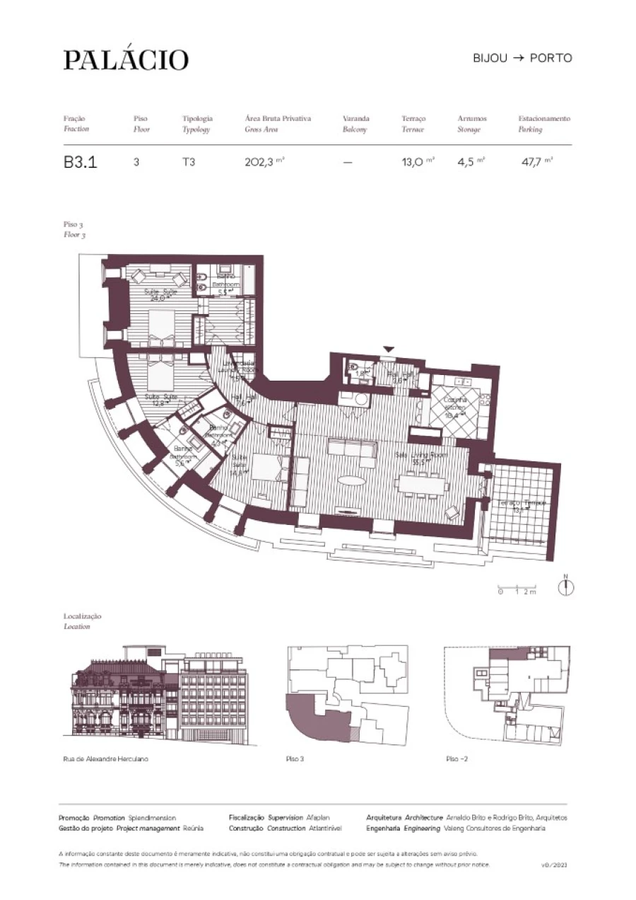 Apartamento T3 para Venda em Cedofeita, Santo Ildefonso, Sé, Miragaia, São Nicolau e Vitória Planta 1
