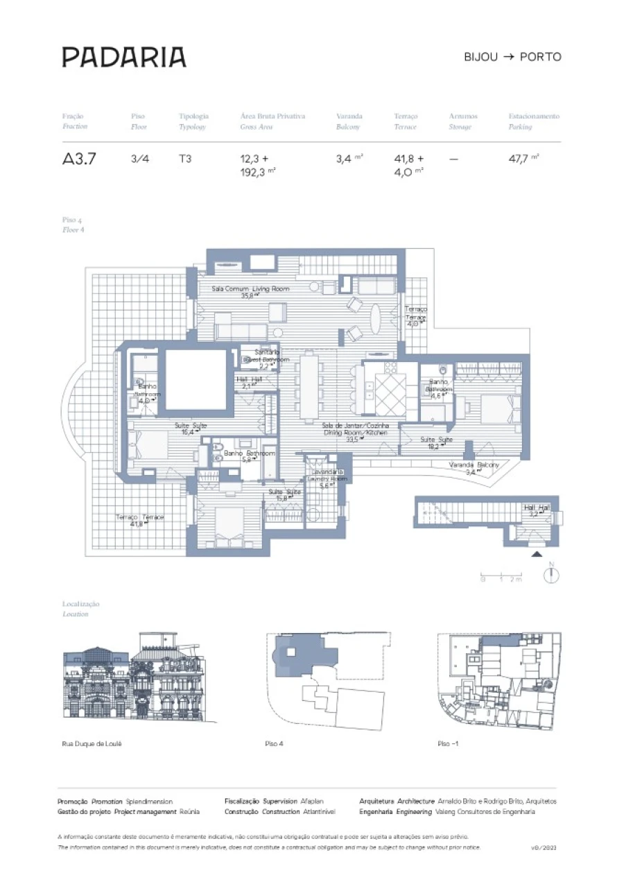 Apartamento T3 para Venda em Cedofeita, Santo Ildefonso, Sé, Miragaia, São Nicolau e Vitória Planta 1