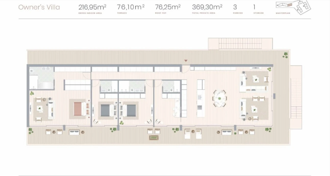 Apartamento T4 para Venda em Lagoa e Carvoeiro Planta 2