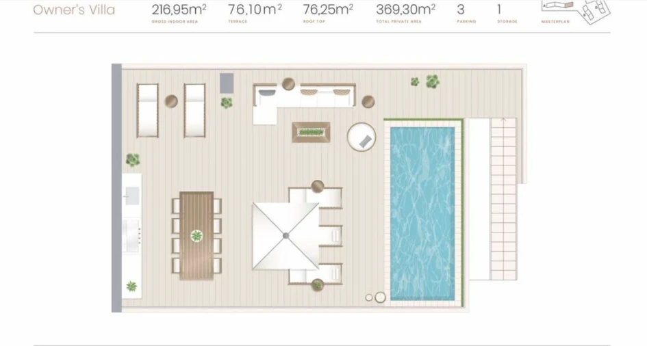 Apartamento T4 para Venda em Lagoa e Carvoeiro Planta 1