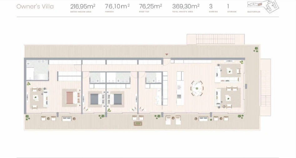 Apartamento T4 para Venda em Lagoa e Carvoeiro Planta 2