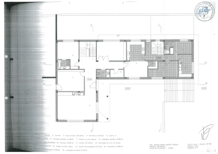 Moradia T7 para Venda em Telões Planta 3