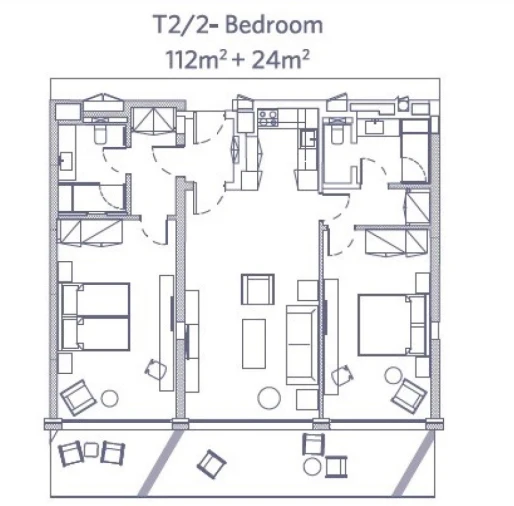 Apartamento T3 para Venda em Alcantara Planta 1