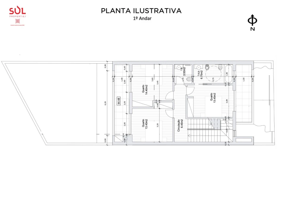 Moradia T3 para Venda em Alvor Planta 2