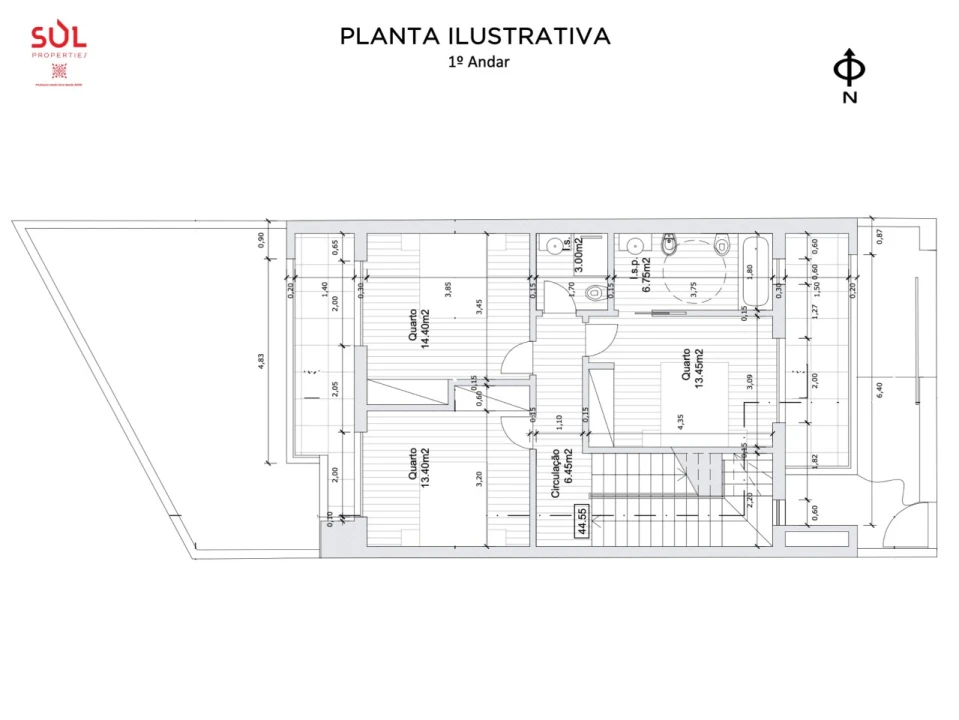 Moradia T3 para Venda em Alvor Planta 2