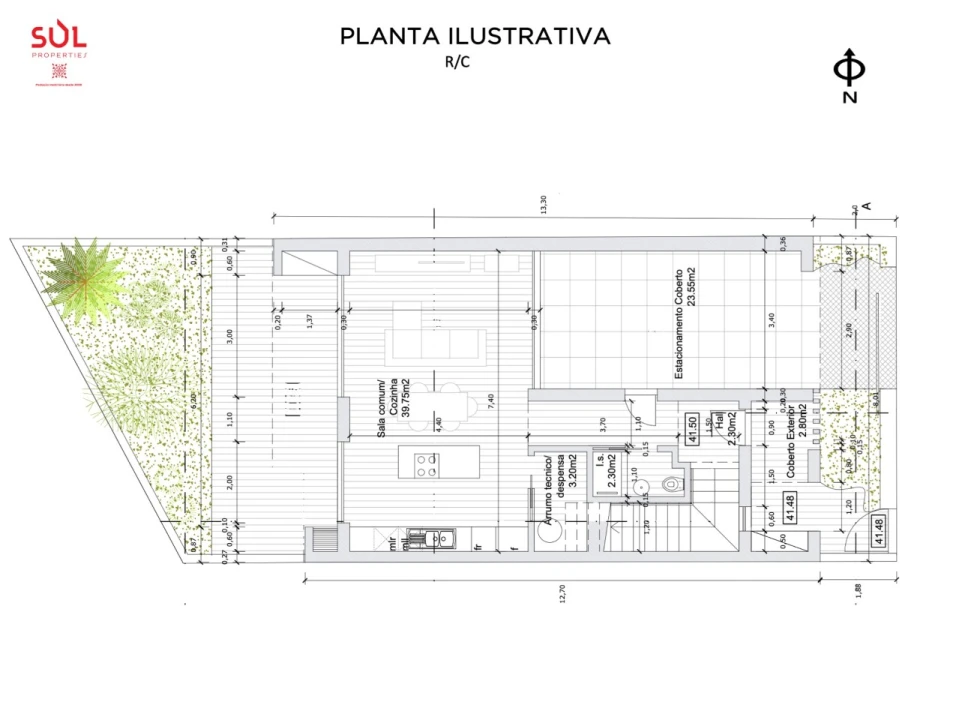 Moradia T3 para Venda em Alvor Planta 3