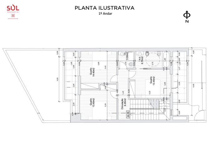 Moradia T3 para Venda em Alvor Planta 2