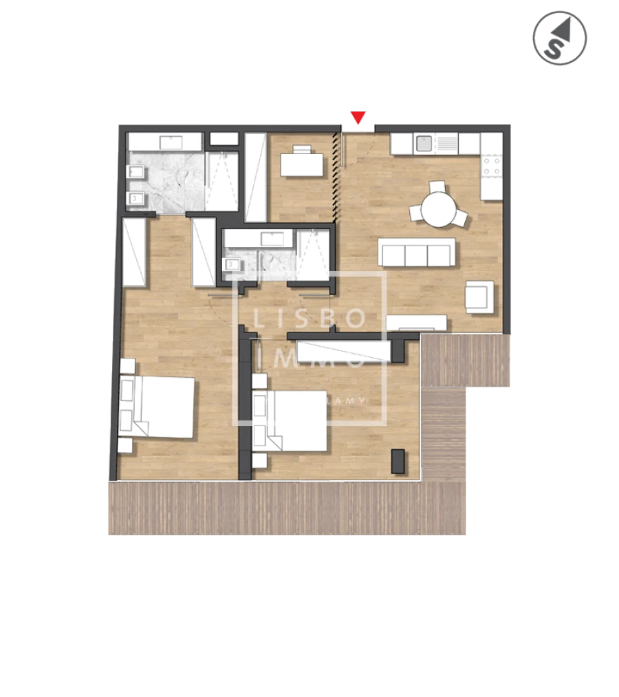 Apartamento T2 para Venda em Campolide Foto 11