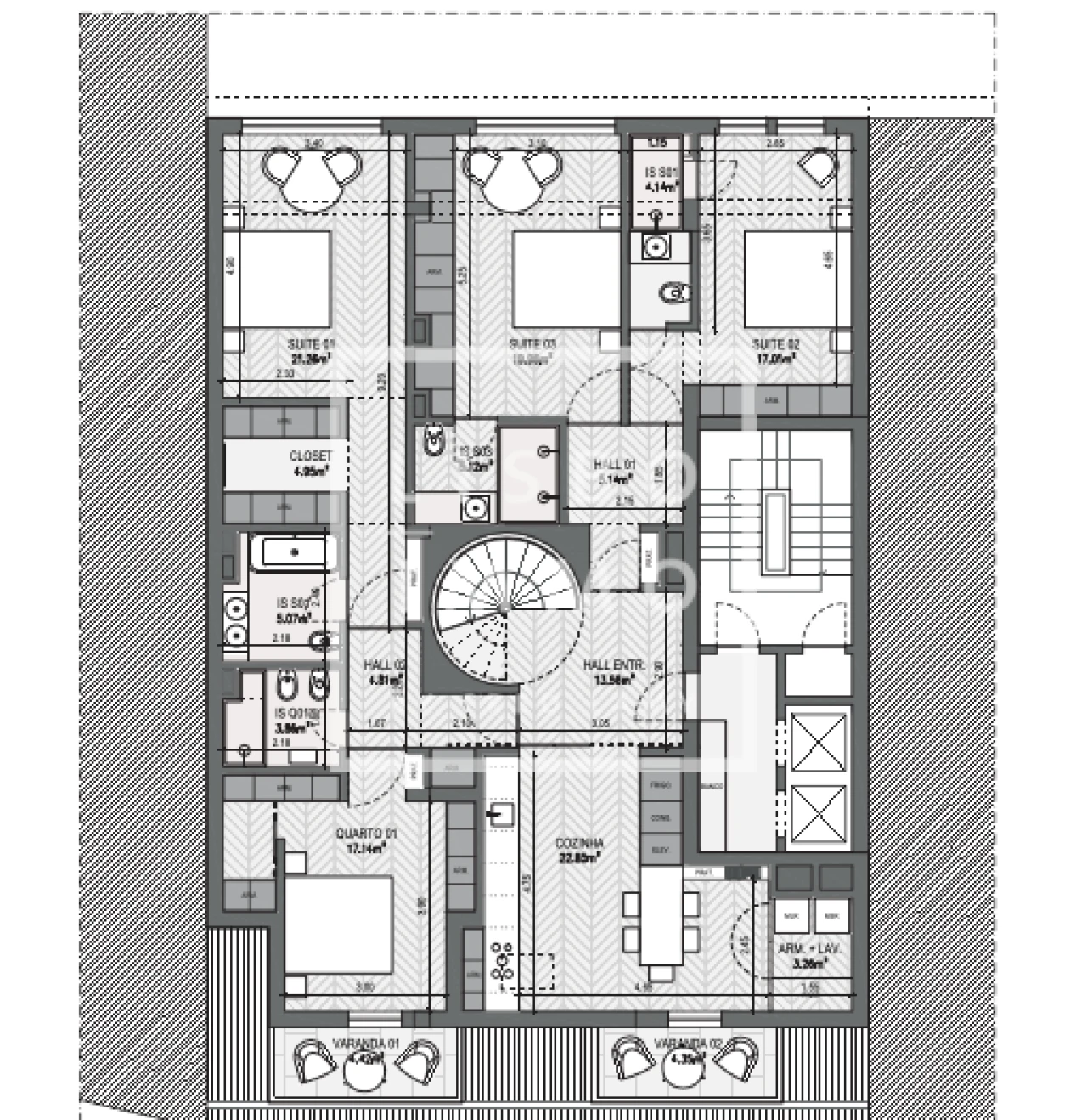 Apartamento T4 para Venda em Santo António Foto 59