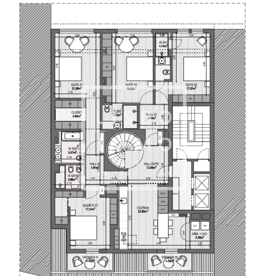 Apartamento T4 para Venda em Santo António Foto 59