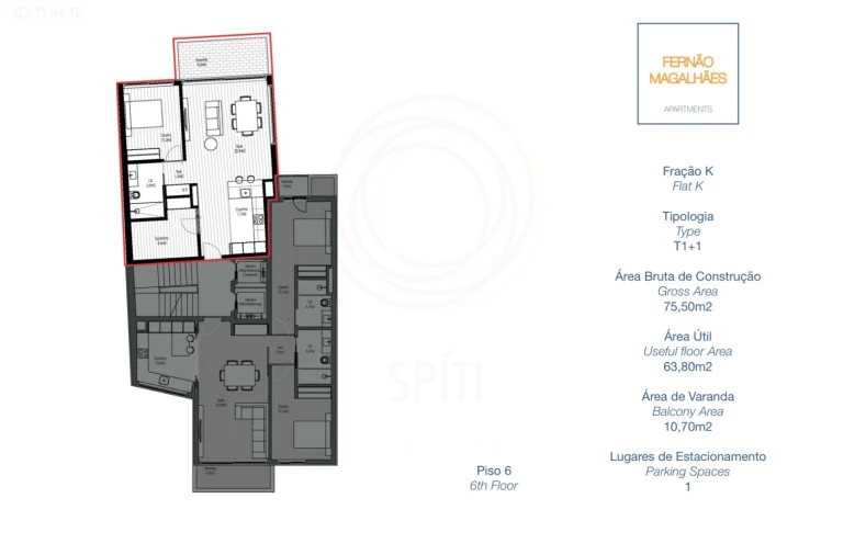 Apartamento T1 para Venda em Paranhos Foto 9