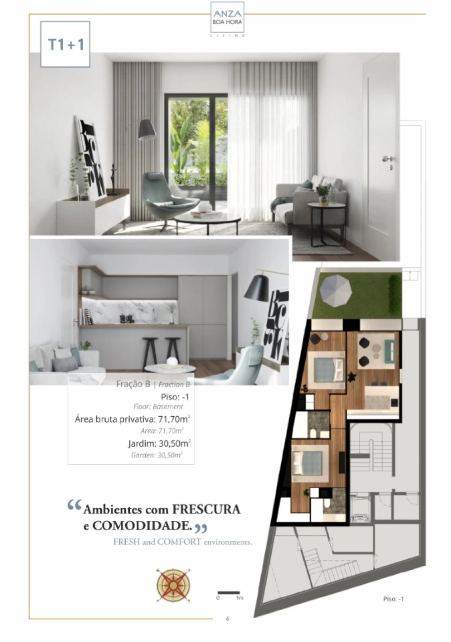 Apartamento T1 para Venda em Lordelo do Ouro e Massarelos Planta 1