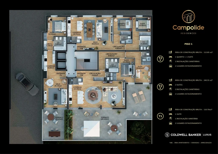 Apartamento T1 para Venda em Campolide Planta 1