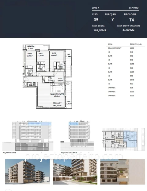 Apartamento T4 para Venda em Espinho