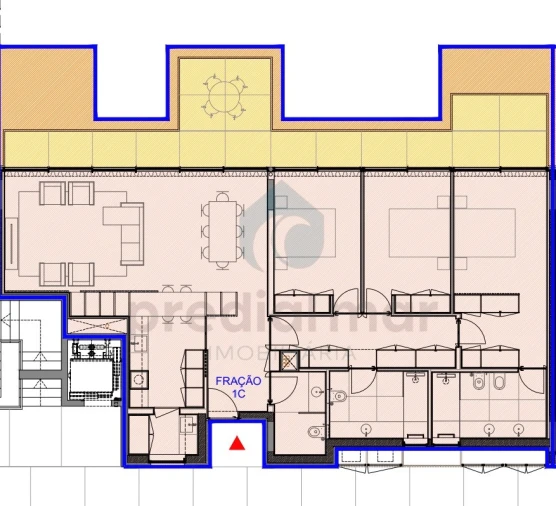 Apartamento T3 para Venda em São Mamede de Infesta e Senhora da Hora Planta 1