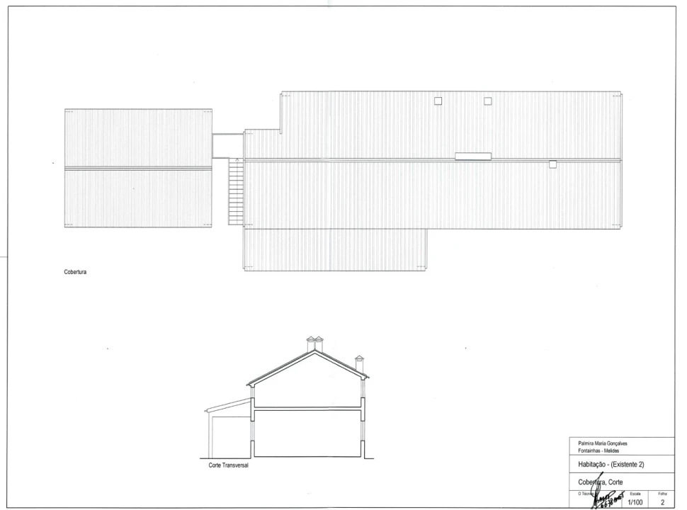 Quinta T8 para Venda em Melides Planta 2