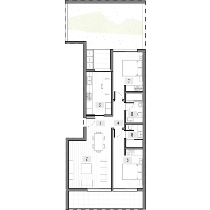 Apartamento T2 para Venda em São Martinho Planta 3