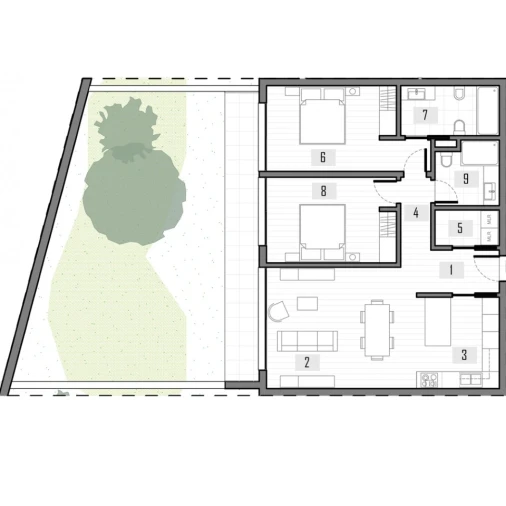 Apartamento T2 para Venda em São Martinho Planta 1