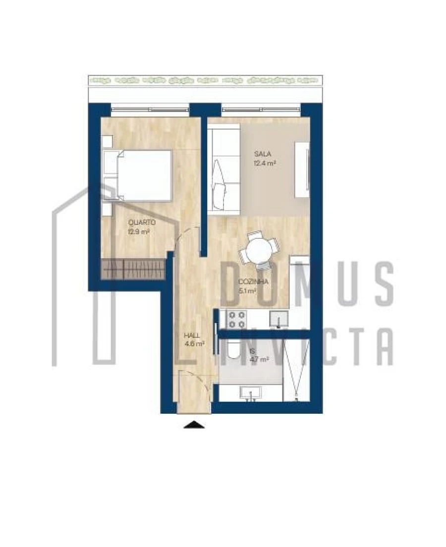 Apartamento T1 para Venda em Canidelo Foto 18