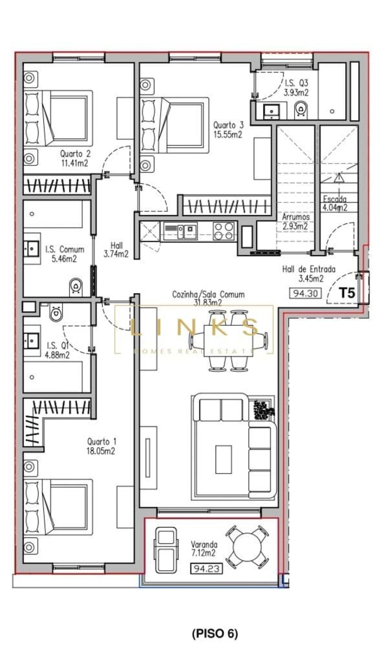 Apartamento T6 para Venda em Funchal (São Pedro) Foto 56